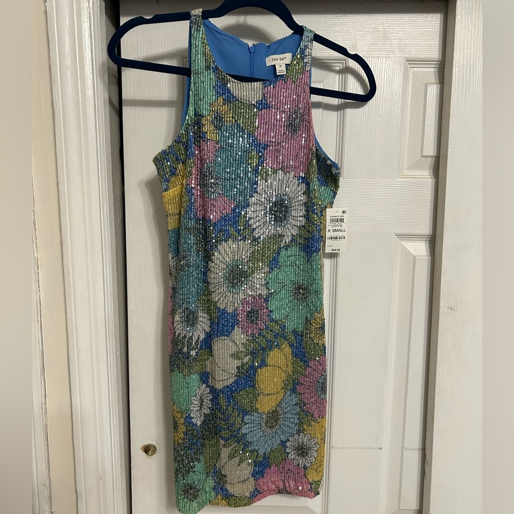 Mini sequin summer dress